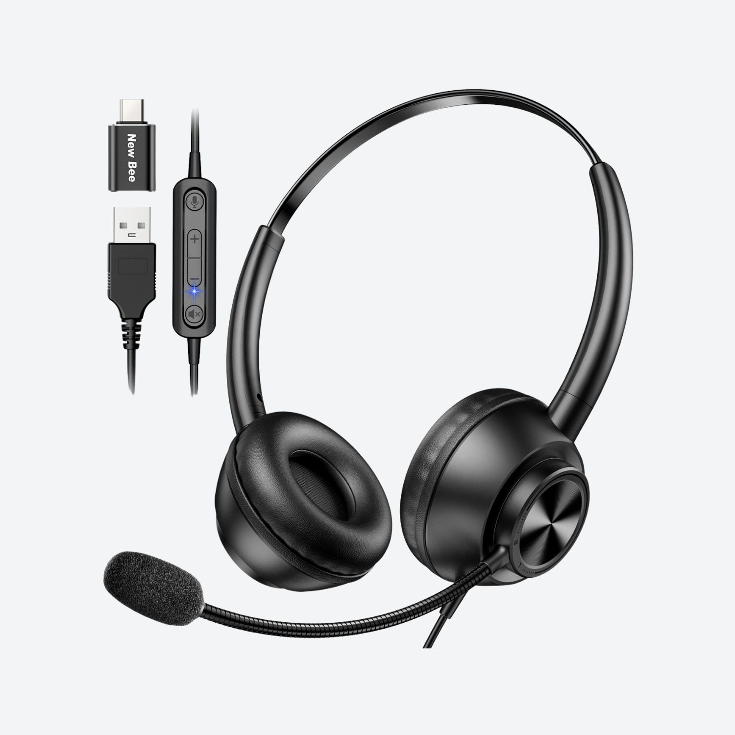New Bee H368 USB Headset