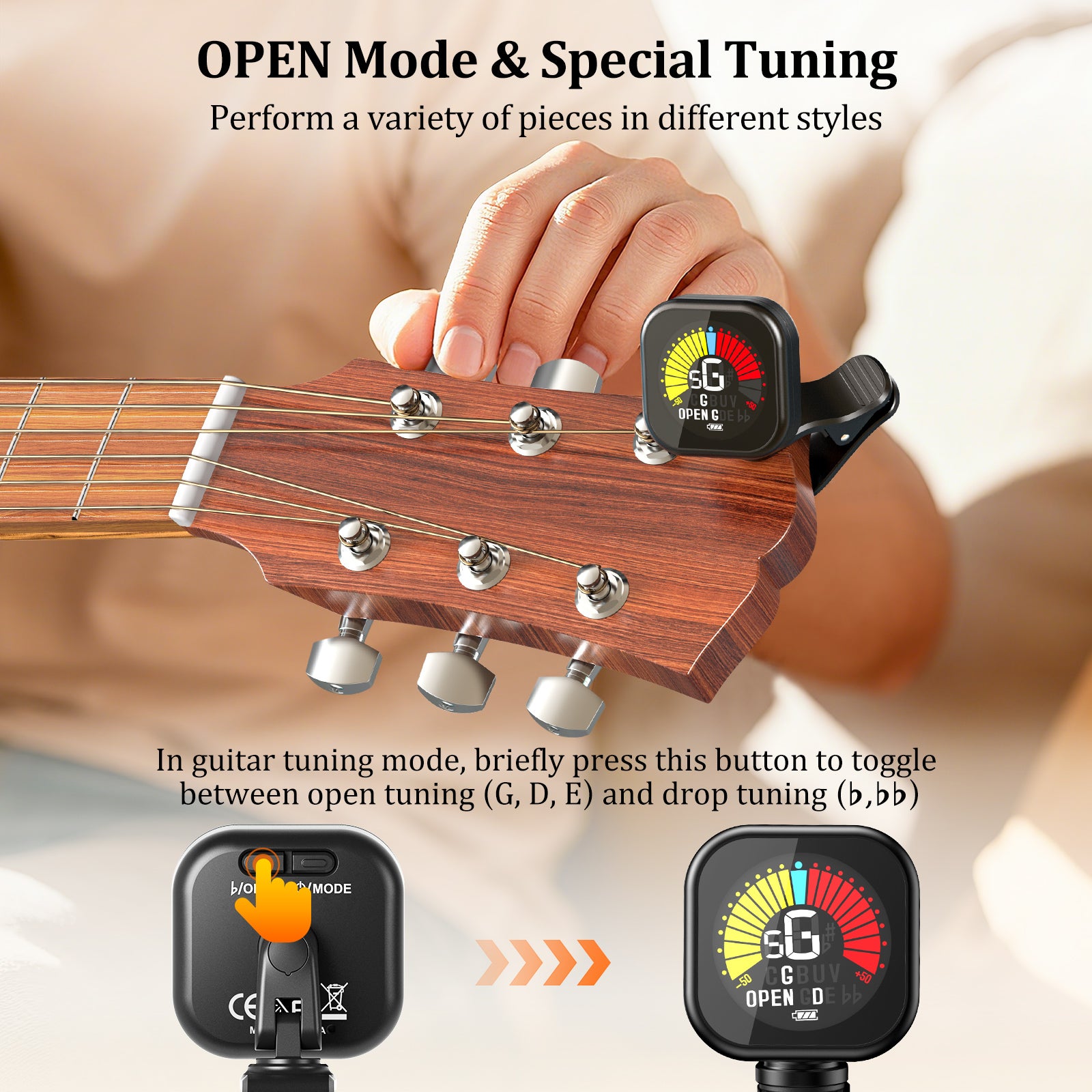 New Bee Guitar Tuner Clip GT30