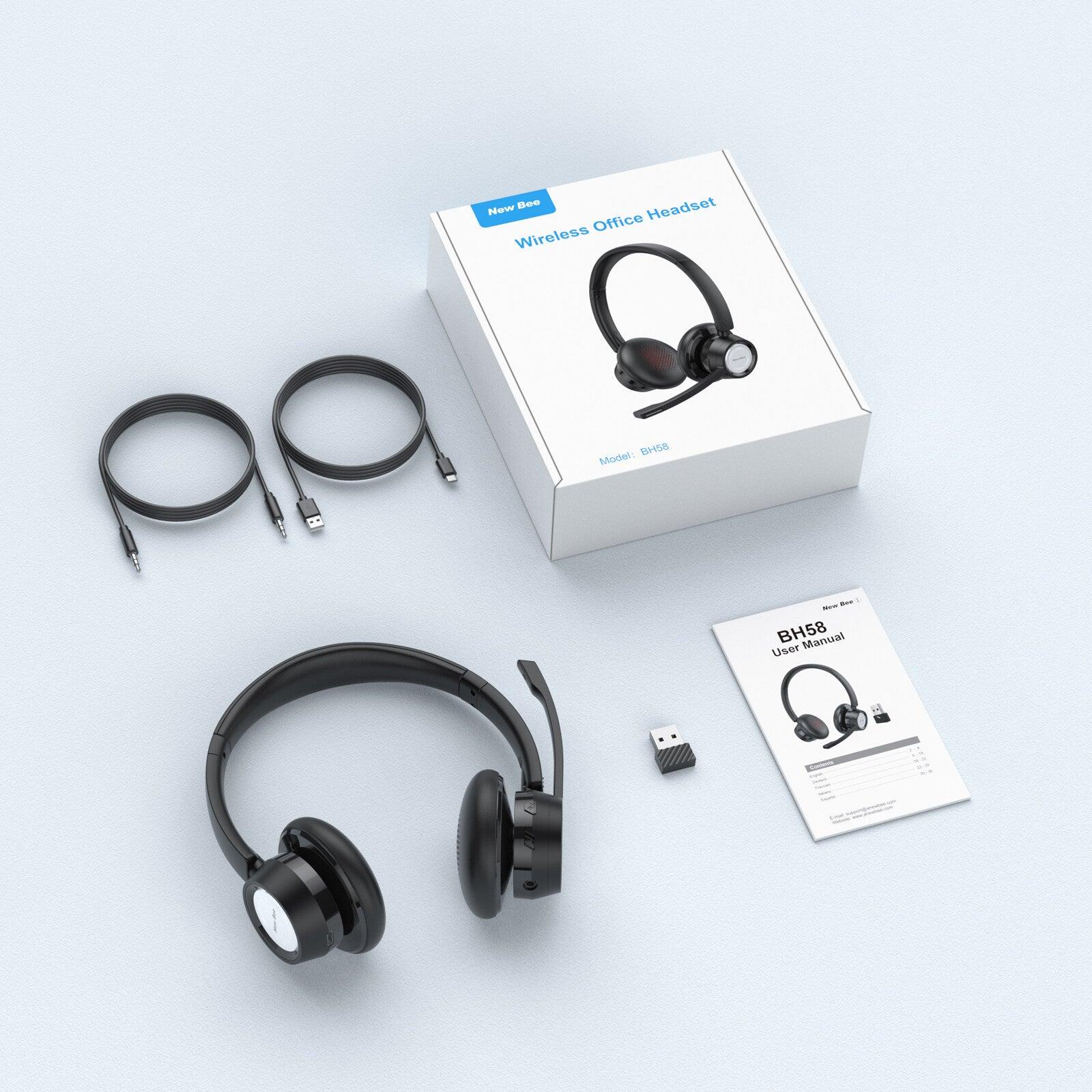 Wireless Office Headset BH58 - New Bee
