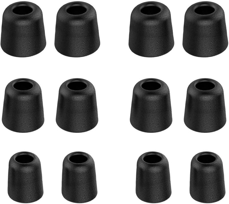 Earphone Tips New Bee 12pcs Premium Replacement Earbud Tips Blocking Out Ambient Noise Memory Foam Earbuds Inner 4.9mm for in-Ear Headphones with 5mm-7mm Tips [6 Pairs]