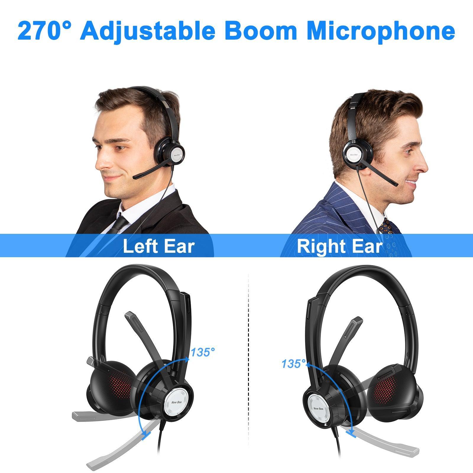 USB Office Computer Headset H362 - New Bee